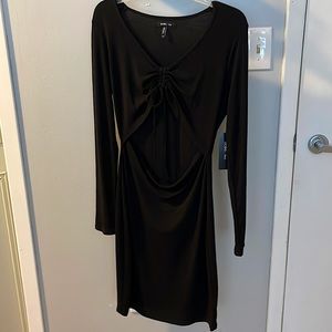 BCBG rib knit cutout dress size L